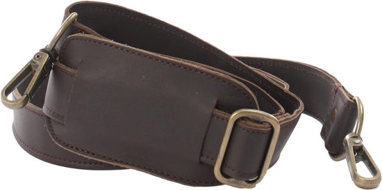 QUARKZMAN Schouderriem voor handtas, 140 cm leer, platte