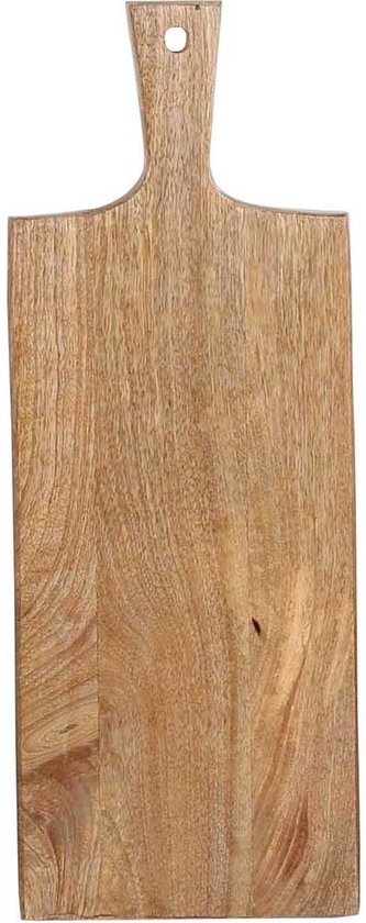 WDOMA Ontbijtplankje hout van eikenhout, set van 2 - serveerplank hout - snackbord met vakken - houten plank - houten plaat serveerschaal ontbijt avondbrood - serveerbord snackbord