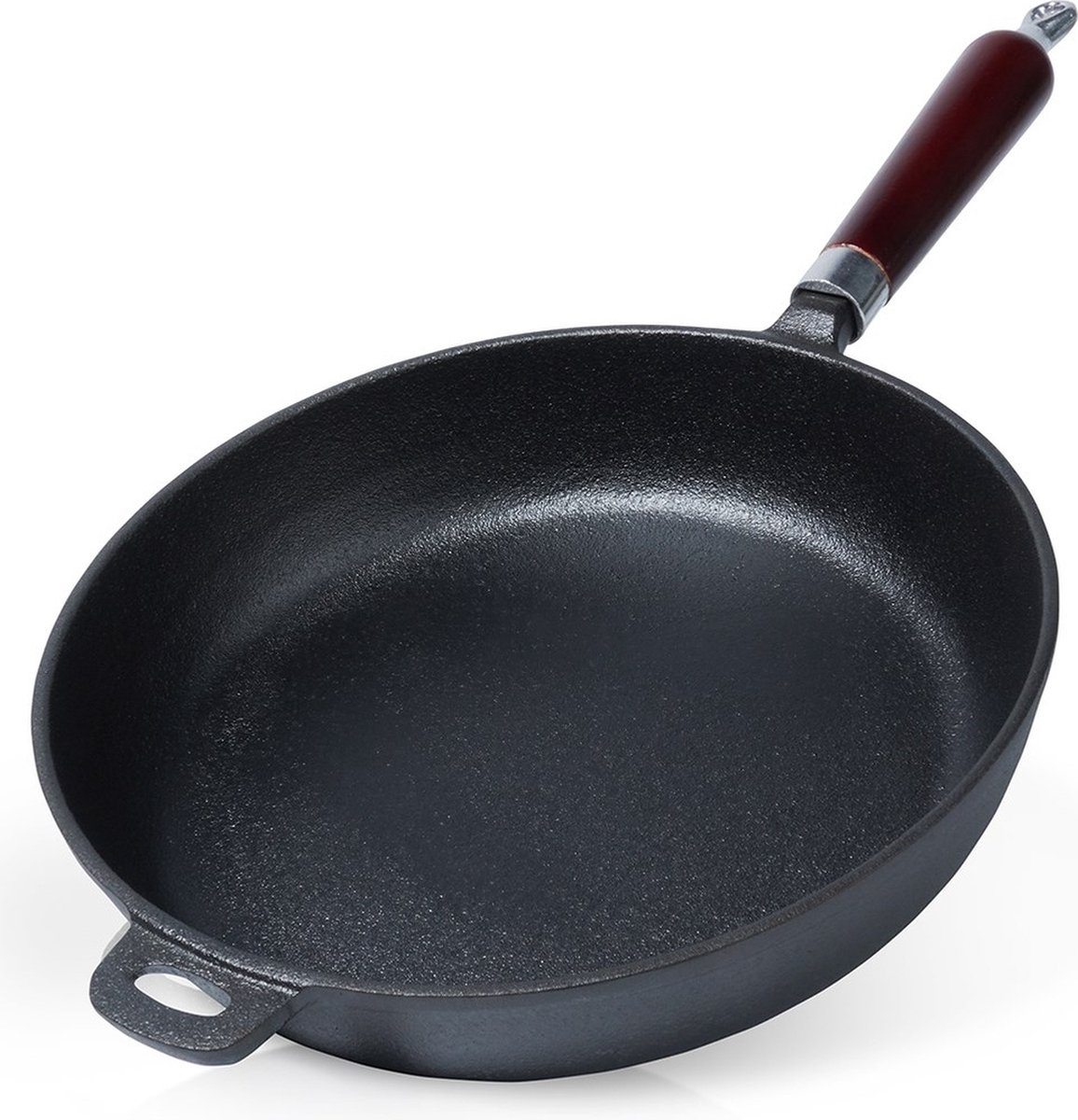 Koekenpan Gietijzeren CAST LINE 28 cm - Multifunctionele Pan voor Vlees - Groenten
