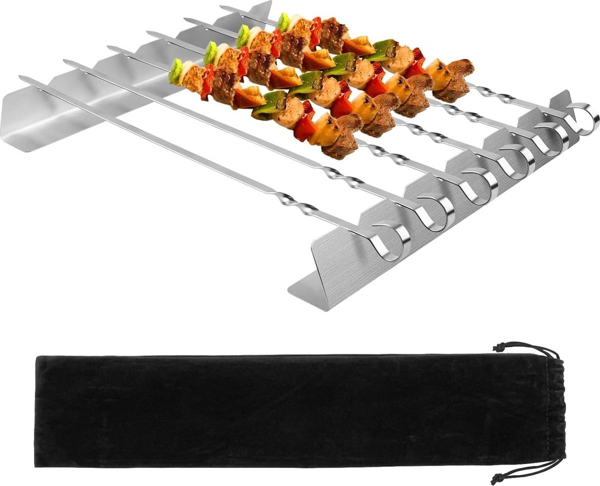 BBQ Spiesjes RVS Set voor Tesmotor Grill Kebab skewers