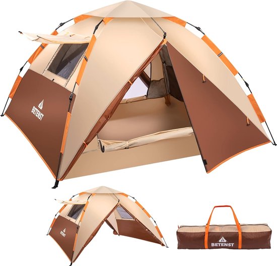 Instant Pop-up Tent Voor 3-4 Personen Automatische Kampeertent Koepeltent Dubbellaagse Waterdichte Familietent Voor Wandelen Backpacken Strand Instant Pop-up Tent Voor 3-4 Personen Automatische Kampeertent Koepeltent Dubbellaagse Waterdichte Familietent Voor Wandelen Backpacken Strand