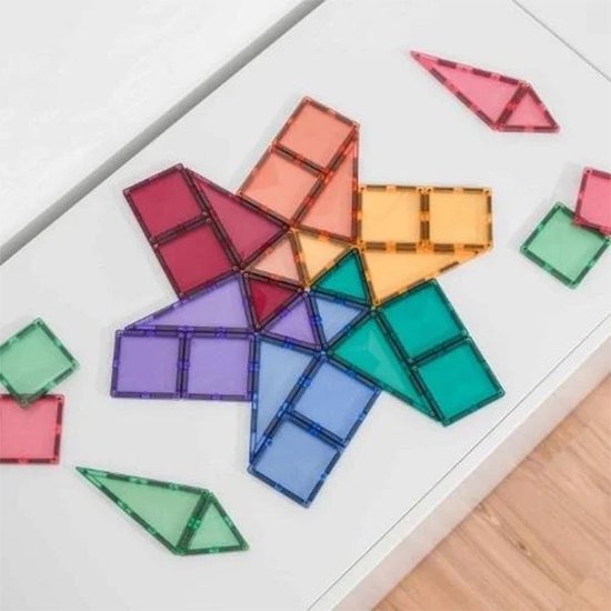 CONNETIX - Magnetisch Tegels - Pastel Miniverpakking - 32 Stuks - Magnetisch Speelgoed