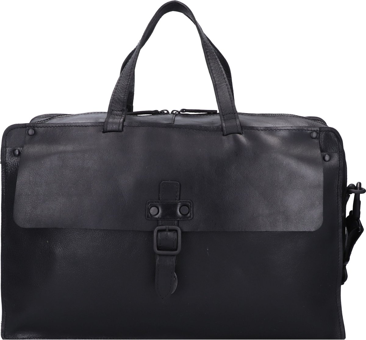 Harold's Maar Weekender reistas leer 42 cm - black