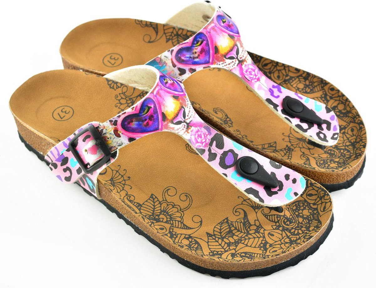 GOBY Panther Slippers Sandalen -Hoge kwaliteit Handmade