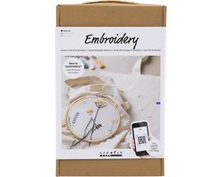 Creativ Company Starter Craft Kit Embroidery, Flowers, 1 pack