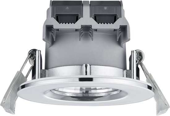 BAGZY 5x LED Verzonken Plafondlamp Inbouwspot 5W 4000k Natuurlijk Wit Rond Paneelverlichting Anti-mist Hhoogtepunt Plafond Platte Schijnwerpers voor Badkamer Keuken Hal Stage Office(Zwart