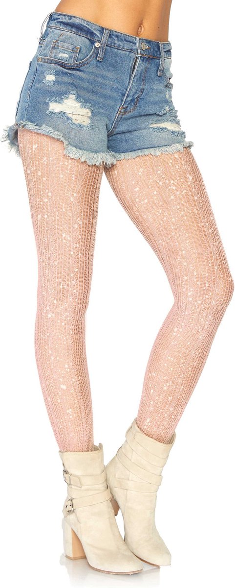 Crocheted lurex pantyhose-leg avenue 1