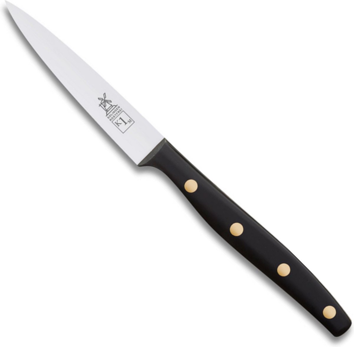 Robert Herder K1M Officemes – RVS – Middenspits – Lemmet 9 cm – Heft POM Zwart