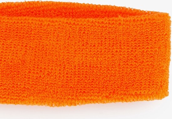 Hoofdband - Zweetband hoofd - Zweetbanden - Koningsdag accessoires - Katoen - Fluor oranje