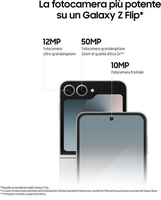 Samsung Galaxy Z Flip6 - 256GB - Silver Shadow - 50MP camera | bol