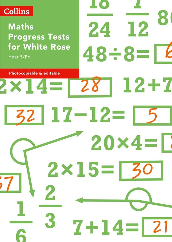 Year 5P6 Maths Progress Tests for White Rose Collins Tests   ... - cover
