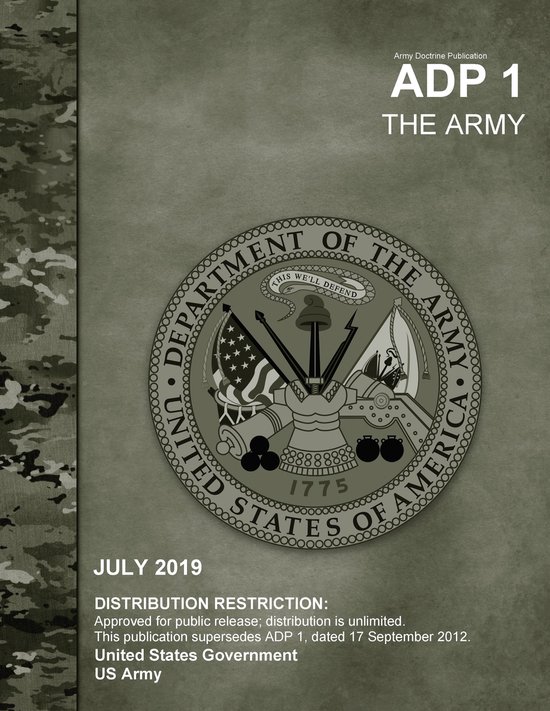Army Doctrine Publication ADP 1 The Army July 2019 - cover