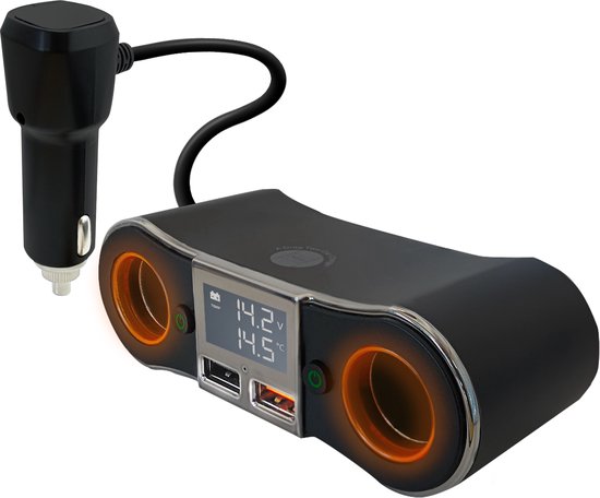 Orbit Electronic Rpartiteur allume-cigare pour voiture - 4 connexions - Chargeur 12v... | bol Orbit Electronic Rpartiteur allume-cigare pour voiture - 4 connexions - Chargeur 12v... | bol