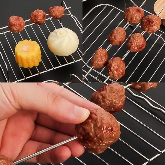 3 Pièces/ensemble, Grilles De Barbecue Pour Friteuse à Air, égouttoir à Friture à L'huile