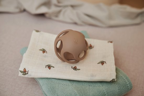 Jollein - Bijtring Bal Siliconen Ø 9,5cm - Bijtringen Baby - Biscuit van Jollein — afbeelding 2