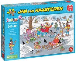 foto van Jan van Haasteren Junior - Schaatsen (240 Stukjes)