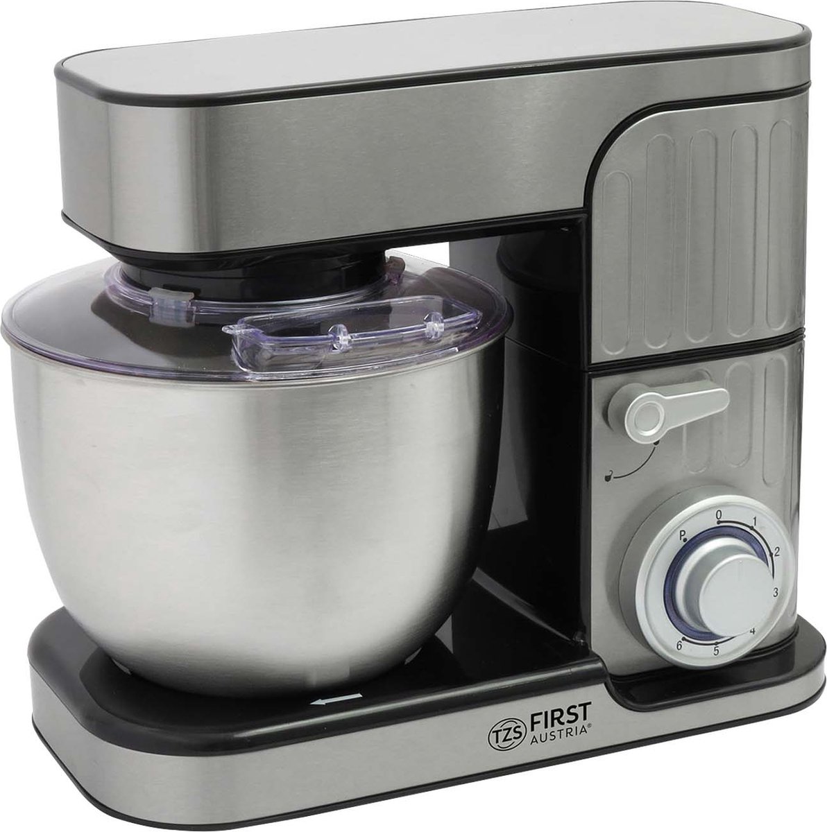 TZS First Austria Keukenmachine - Mixer - 5 Liter - 1300W - Zilver