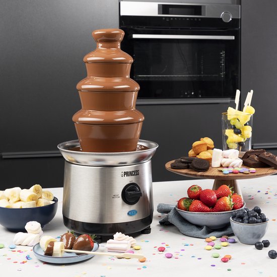 Princess 292999 Chocoladefontein XXL - Chocolade fondue - 4 Lagen - Warmhoudfunctie — afbeelding 2