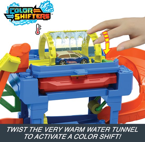 Hot Wheels City Tunnel Twist Car Wash - Racebaan van Merkloos — afbeelding 4