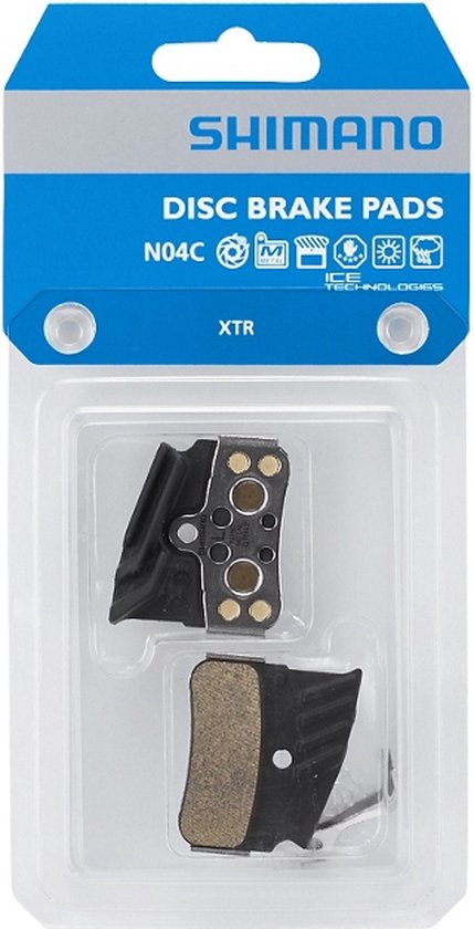 Plaquette de frein 'métal' N04C-MF avec ailette et ressort (la