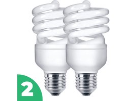 Radium Mini Spaarlamp E27 - 12W (54W) - Warm Wit Licht - Niet Dimbaar - 2 stuks