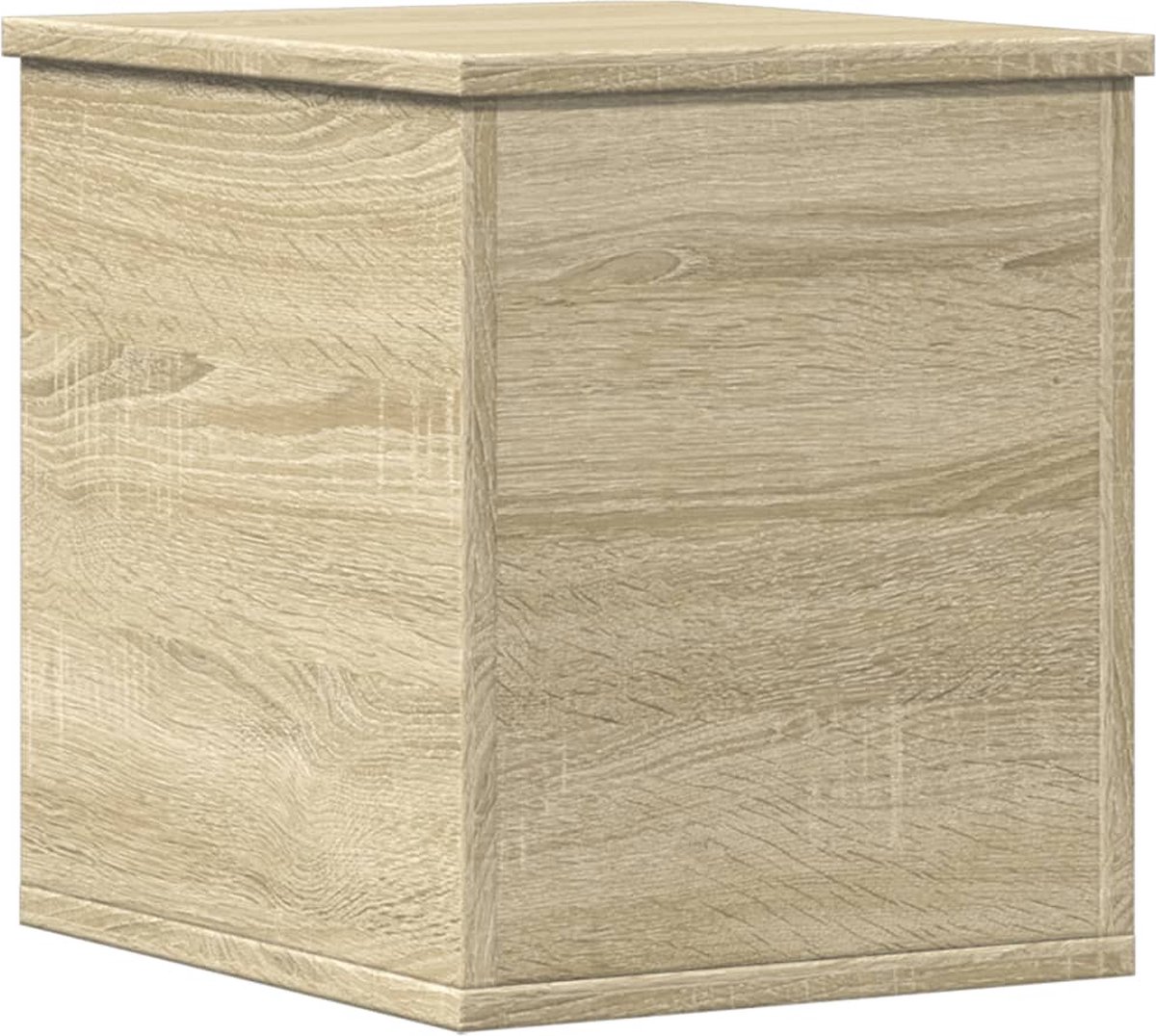 vidaXL - Opbergbox - 30x35x35 - cm - bewerkt - hout - sonoma - eikenkleurig