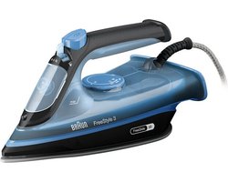 Braun FreeStyle 3 FI 3194 BK - Stoomstrijkijzer - Vermogen 2400 W - Constante stoom 45 g/min Persen 200 g/min - SuperCeramic-zoolplaat