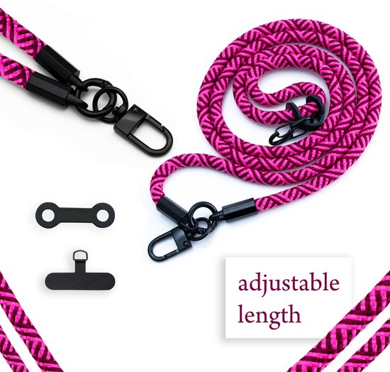 Chaîne de téléphone portable Cadorabo pour Xiaomi POCO M4 PRO 5G en ROSE - Étui pour téléphone portable avec cordon de sangle réglable à accrocher autour du cou