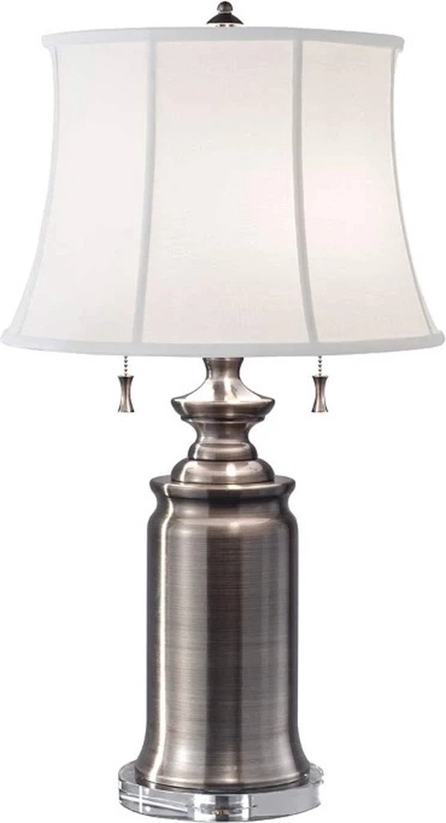 Feiss LED Tafellamp Stateroom | 2X E27 Max 60W | Antique Nickel