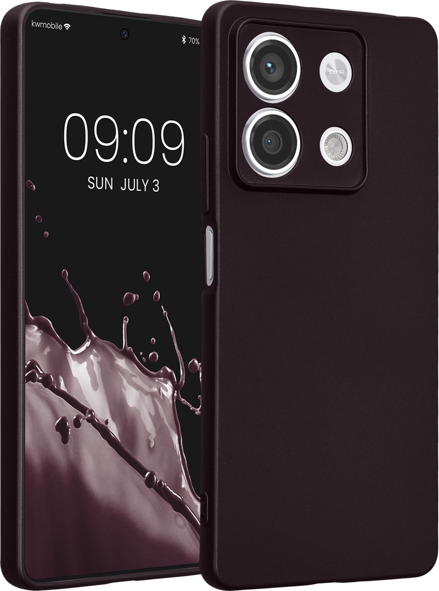 kwmobile metallic telefoonhoesje van TPU - geschikt voor Xiaomi Redmi Note 13 5G - Flexible case voor smartphone - In metallic braam