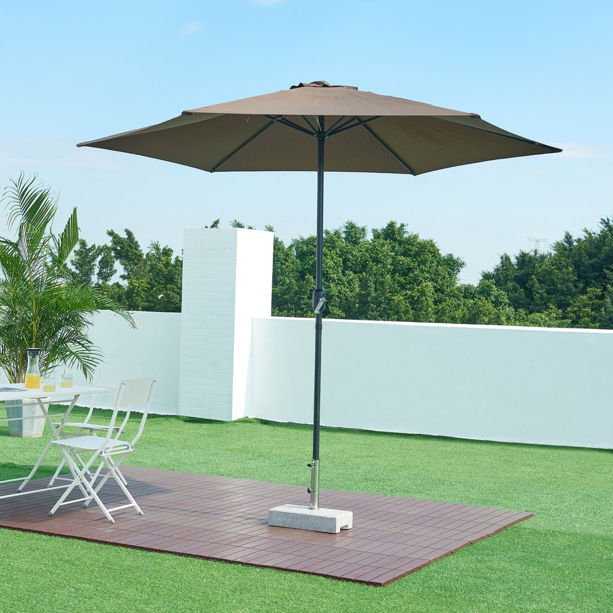Parasolvoet Bomba parasolhouder graniet rechthoek 45x22,5x9,5 cm casa.pro