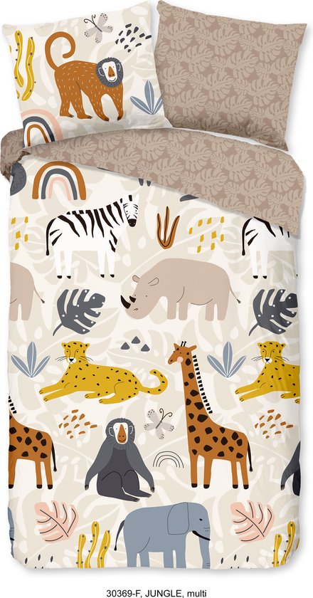 Aminata kids Beddengoed 135 x 200 cm, flanel, eenhoorn-motief Aminata kids Beddengoed 135 x 200 cm, flanel, eenhoorn-motief