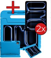 Étui pour enfants adapté à l'iPad Pro 2024 (11 pouces) Étui Kinder Étui Kids Kidsproof avec 2x protecteur d'écran - Étui adapté pour iPad Pro 2024 11 pouces (7e génération) Étui Kinder - Blauw