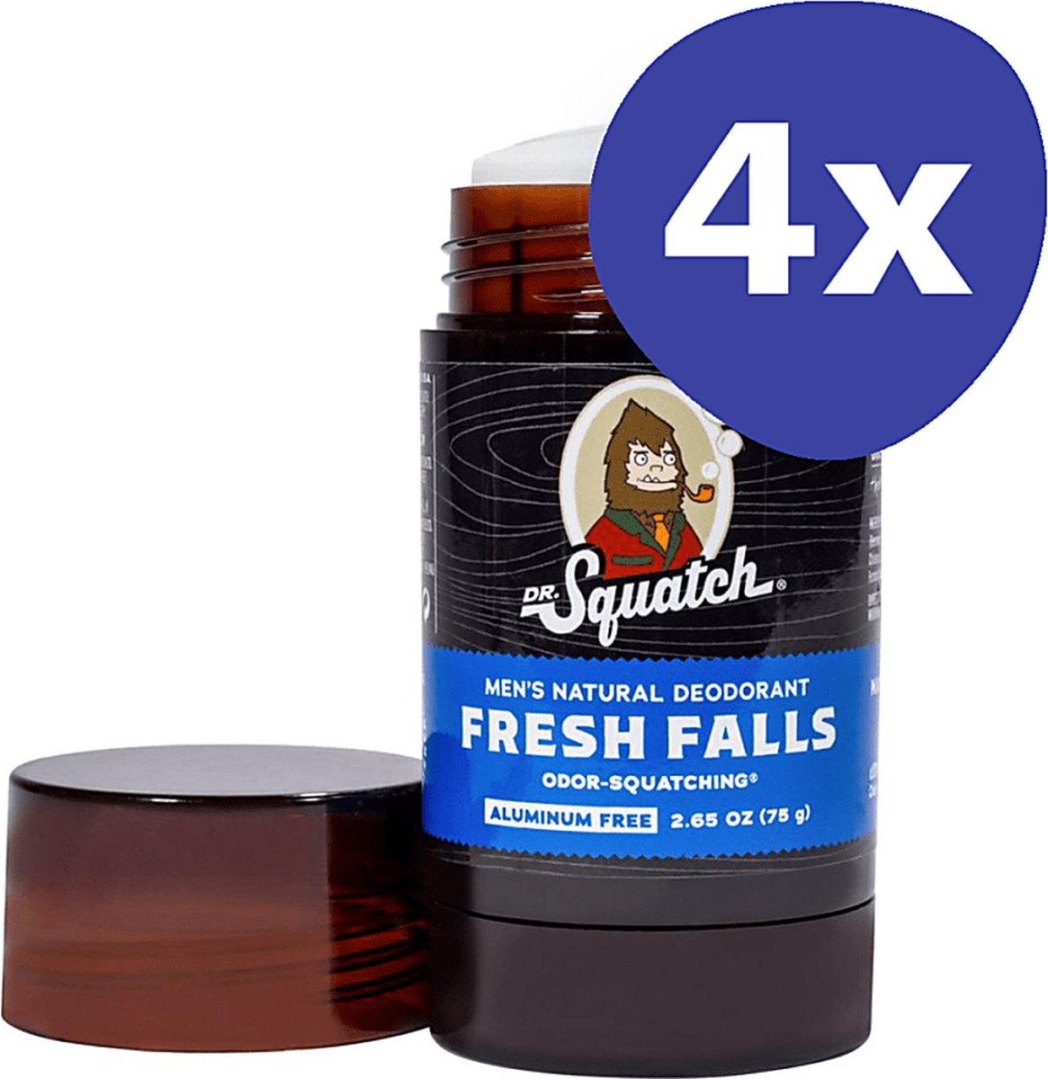 Goedkoopste Dr. Squatch Deodorant - Fresh Falls (4x 75g