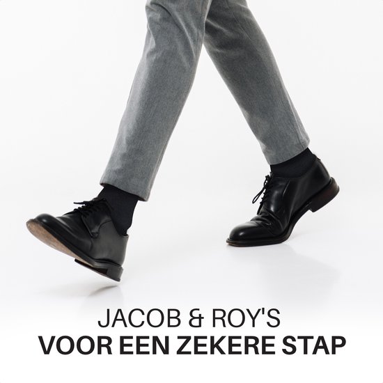 Jacob & Roy's Zwarte Sokken - Kousen - 9 paar - Heren & Dames - Katoen - Maat 43-46 - Socks - Naadloos