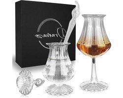 4-delige whiskyglazenset met Nosing glas en pipet - Perfect cadeau voor whisky liefhebbers Image
