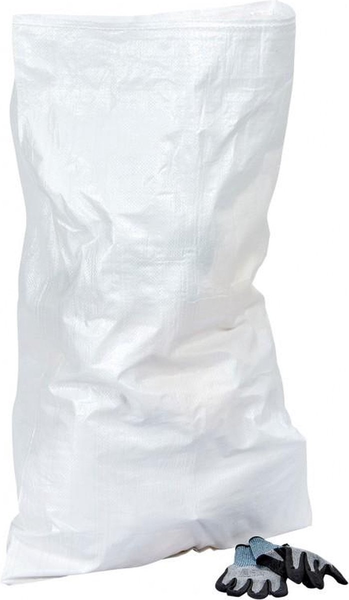 Goedkoopste 100x | Geweven PP-puinzak 60x90cm | 35KG | 60L | Puin en afval