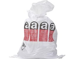 10x | Asbestzakken 80x120cm | 80L | 30KG | Met dubbele binnenzak