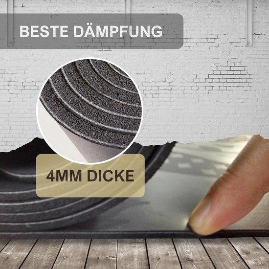 Natuurrubber yogamat - extreem antislip - ULTRA GRIP oppervlak - extra breed 68cm - inclusief draagriem - 183x68cm - 4mm dun - duurzaam eco materiaal Yoga mat van FLXBL — afbeelding 4