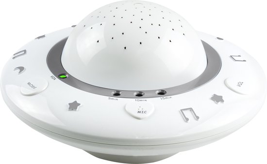 Alecto Baby Projector - Rustgevende Slaapliedjes - Babyprojector met Muziek - BC-125GS - Grijs van Alecto — afbeelding 5