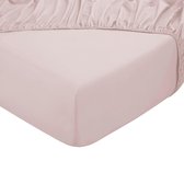 Bol.com DoubleDry Hoeslaken 100% Natuurlijk Katoen - Tweepersoons 180x200 cm - Zacht & Ademend - Rondom Elastiek - Licht Perzik aanbieding