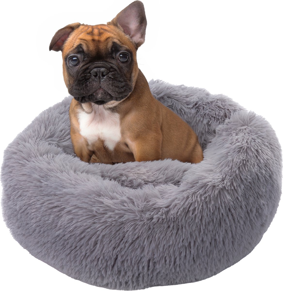 Pluche donut Fifi 60cm grijs