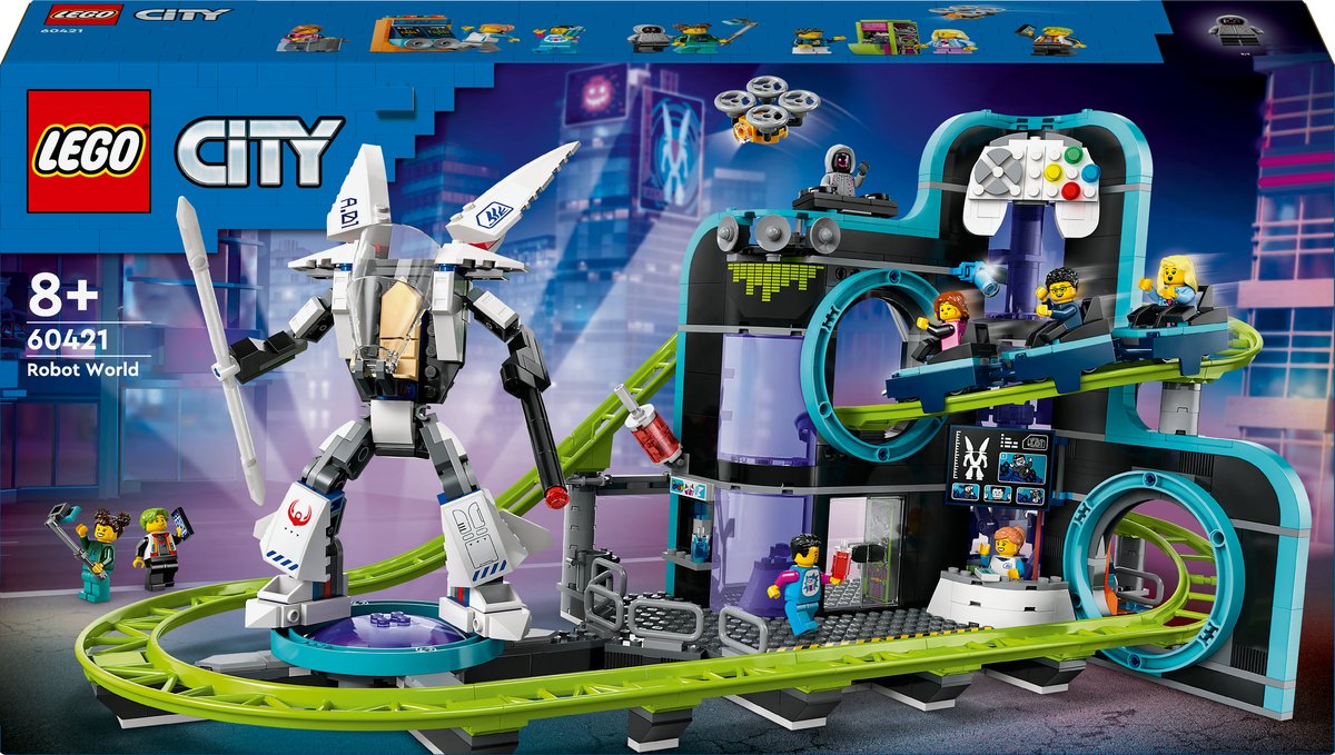 LEGO City Achtbaan in Robotwereld speelgoed 60421