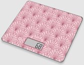 Bol.com Terraillon Art Deco Keukenweegschaal - Nauwkeurig Stijlvol en Functioneel in Goud/Roze aanbieding