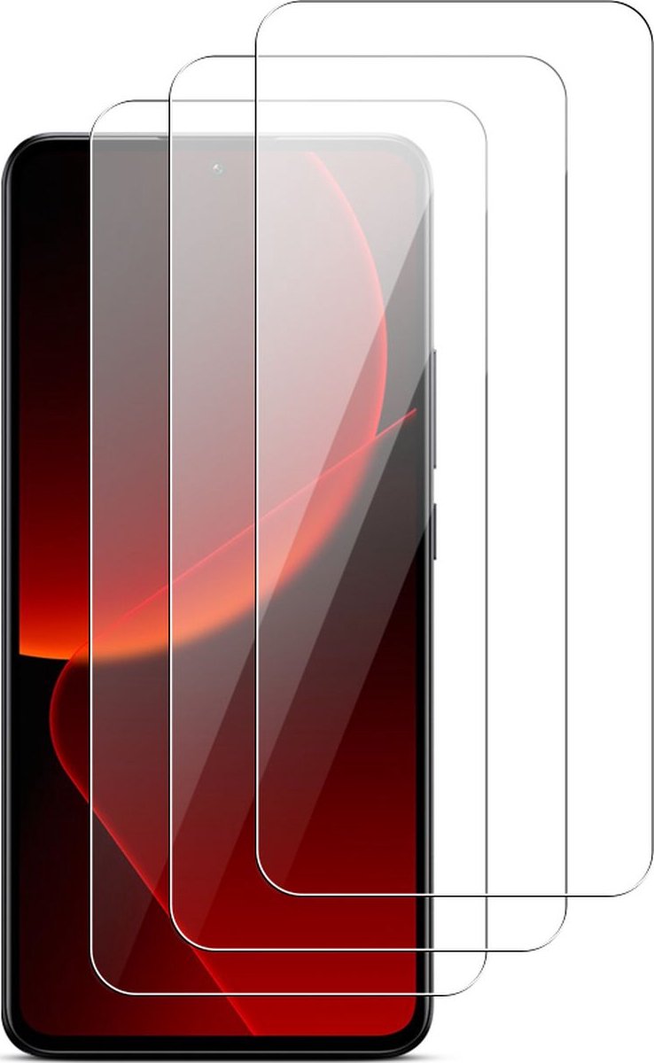 Mobigear Screenprotector geschikt voor Xiaomi 13T Pro | Mobigear Screenprotector Folie - Case Friendly (3-Pack)