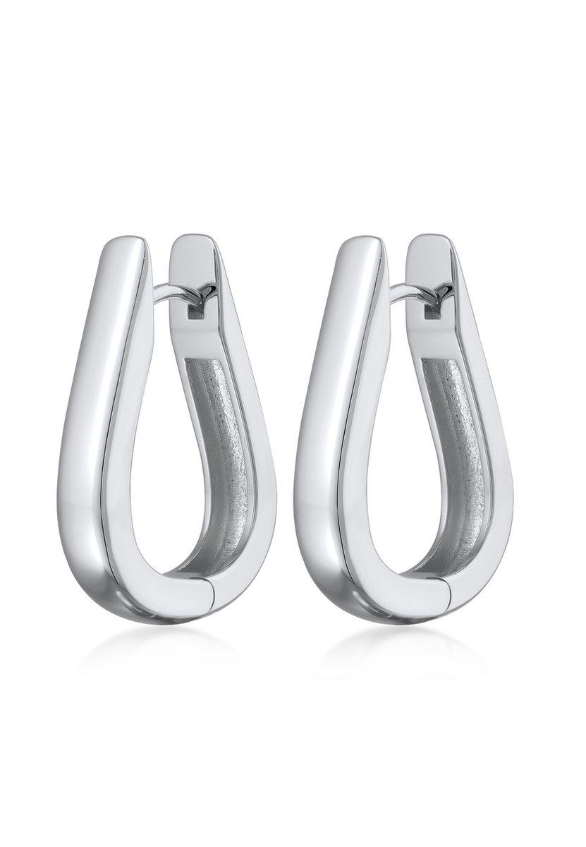 Elli Dames Oorbellen Oval Messing