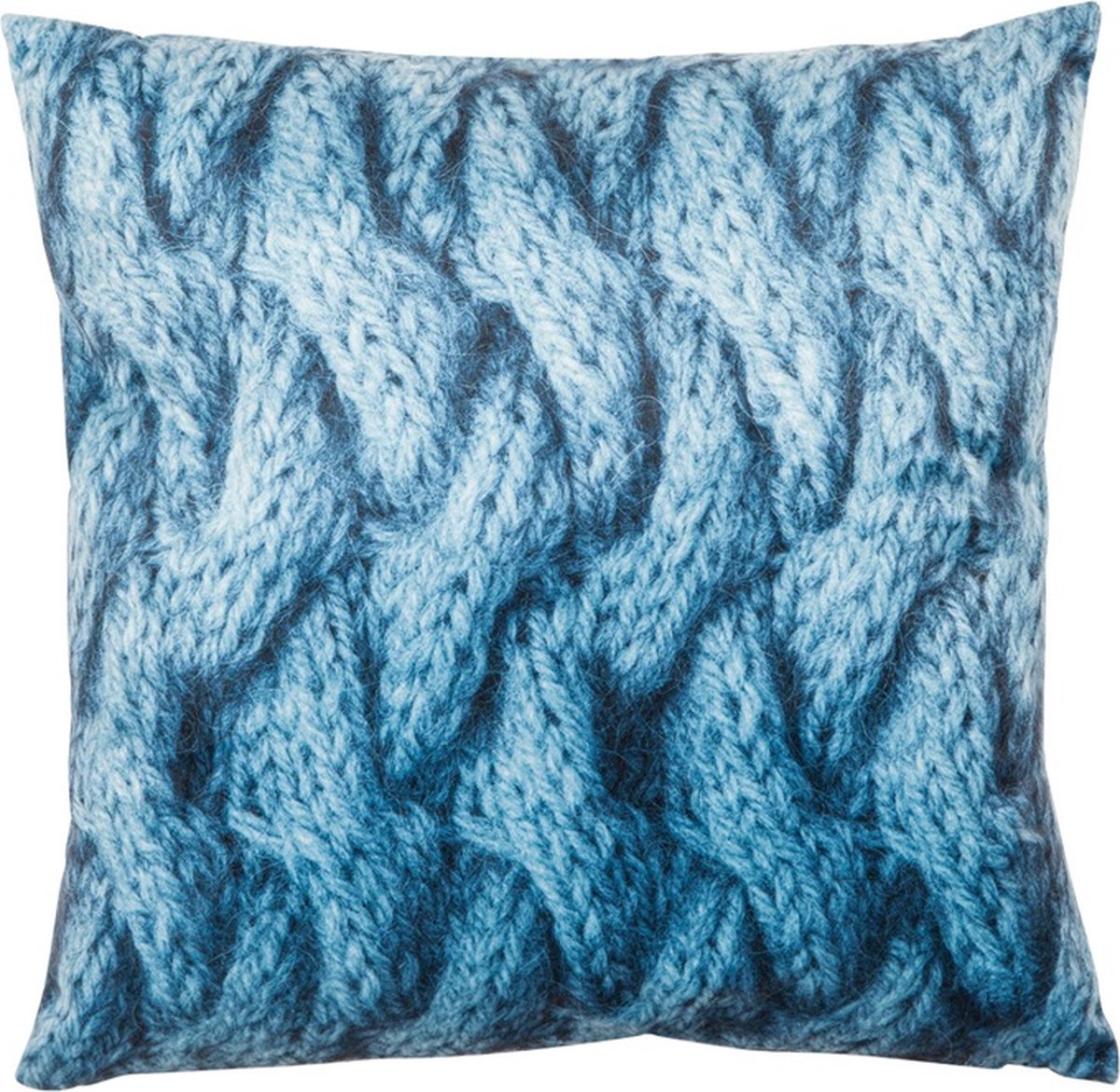 Linen & More Timo Kussen | 45 X 45 | Sierkussen Voor Woonkamer Of Slaapkamer Blauw