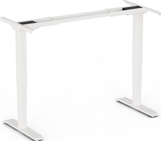 Worktrainer - Bureau assis-debout - StudyDesk Pro Large - Électrique - Écran mémoire - Cadre uniquement - Wit