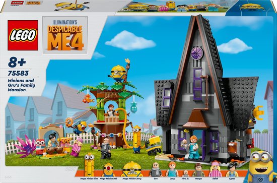 Foto: Lego despicable me 4 huis van de minions en gru 75583