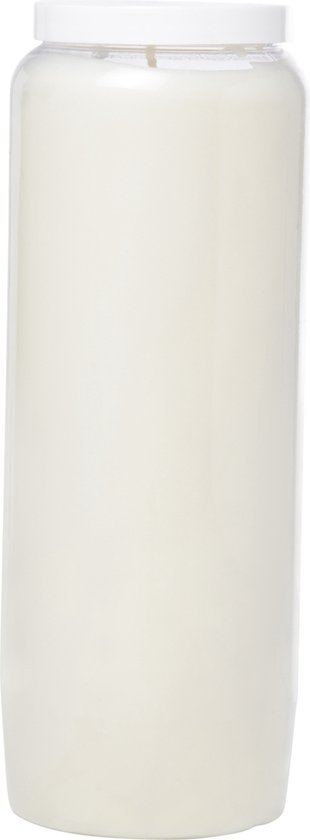 1x Bougie funéraire Witte / lumière commémorative 7 x 20 cm 9 jours - Bougie neuvaine - Bougie commémorative - Lumière funéraire / lumière commémorative